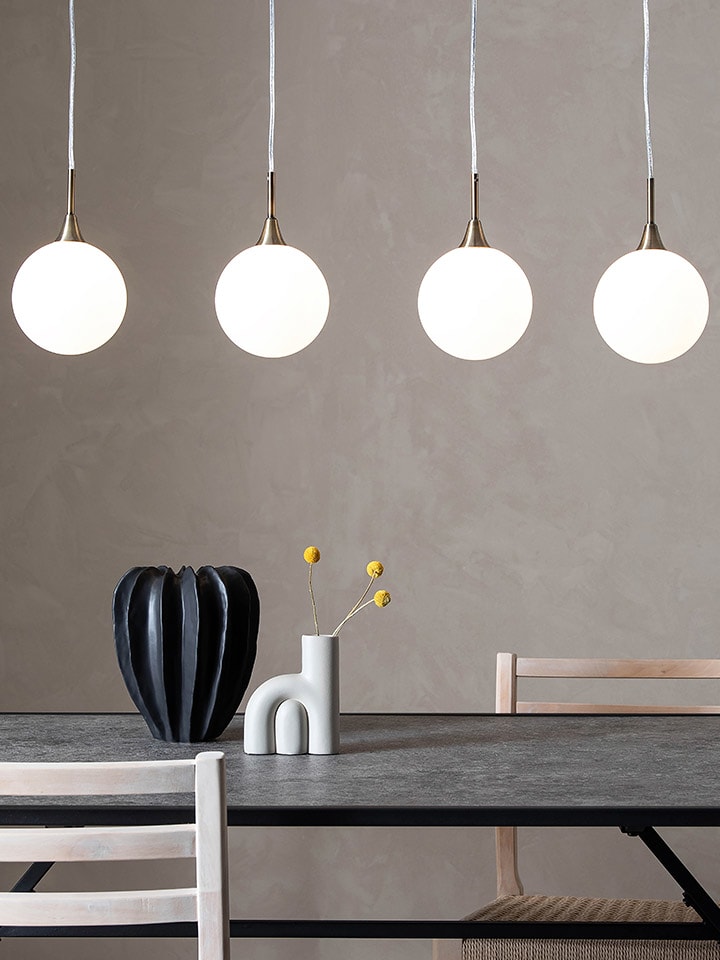 Markslojd Lampa wisząca "Quattro XL" w kolorze białym - szer. 90 cm rozmiar: onesize