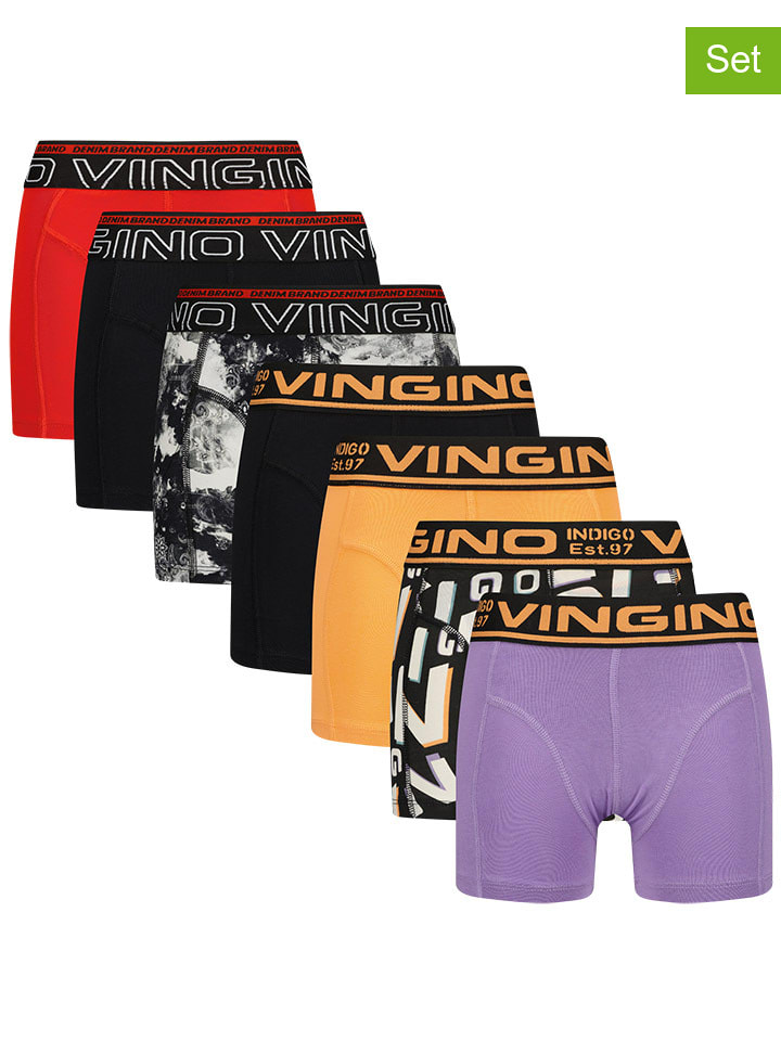 Vingino Bokserki (7 par) "All Day Cool" w różnych kolorach rozmiar: 110/116