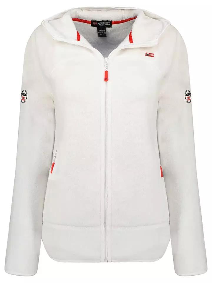 Geographical Norway Kurtka polarowa "Upalood" w kolorze białym rozmiar: L