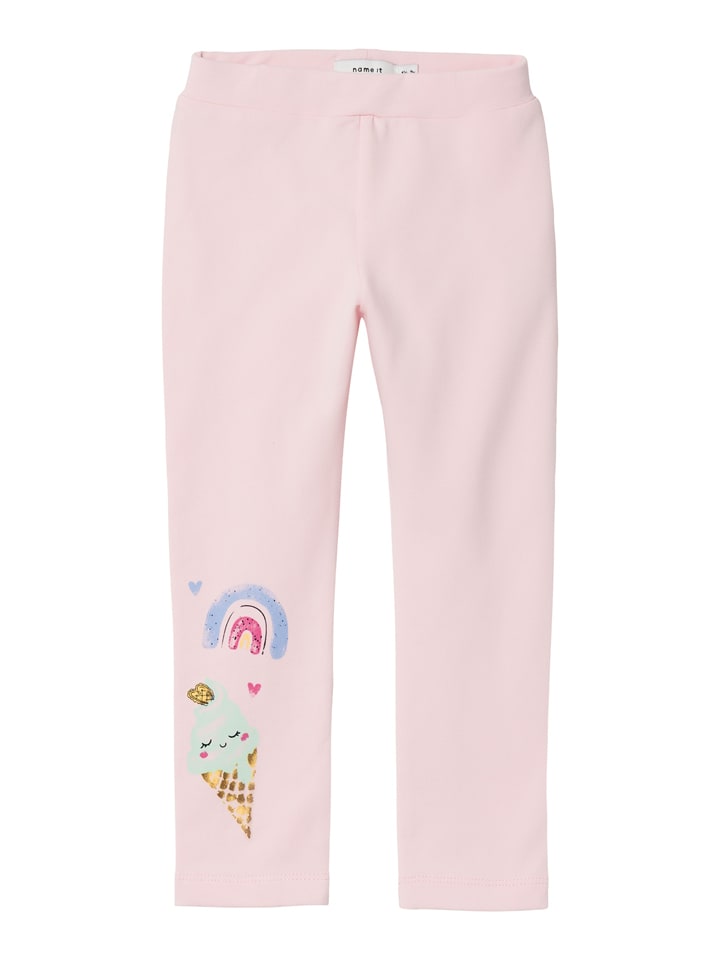 name it Legginsy "Frani" w kolorze jasnoróżowym rozmiar: 98