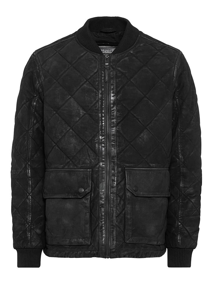 Camel Active Skórzana kurtka w kolorze czarnym rozmiar: 52