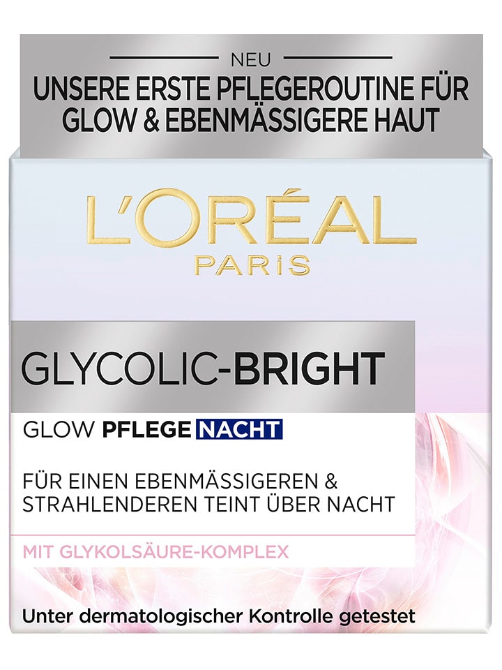 L'Oréal Paris Krem na noc "Glycolic-Bright" - SPF 17 - 50 ml rozmiar: onesize