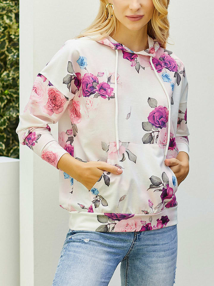 LA Angels Bluza w kolorze kremowo-fioletowym rozmiar: M