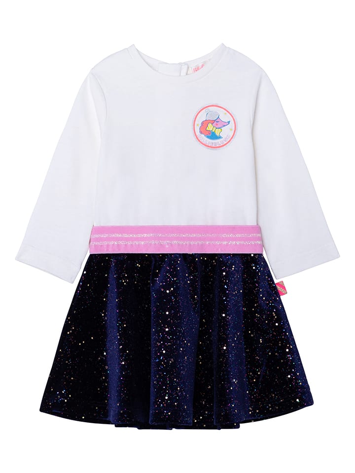 Billieblush Sukienka w kolorze biało-granatowym rozmiar: 98