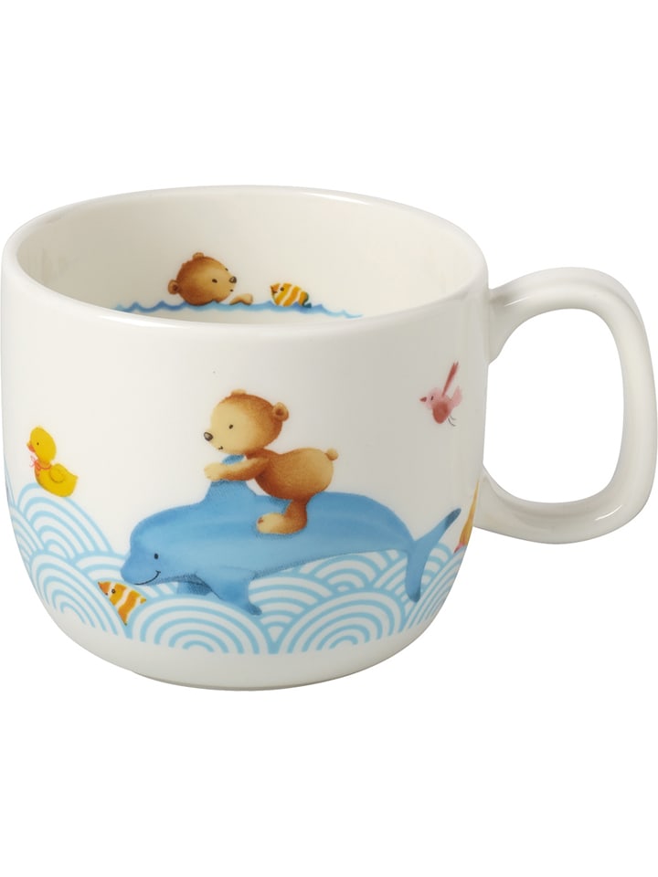 Villeroy & Boch Kubek "Happy as a Bear" w kolorze białym ze wzorem - 180 ml rozmiar: onesize