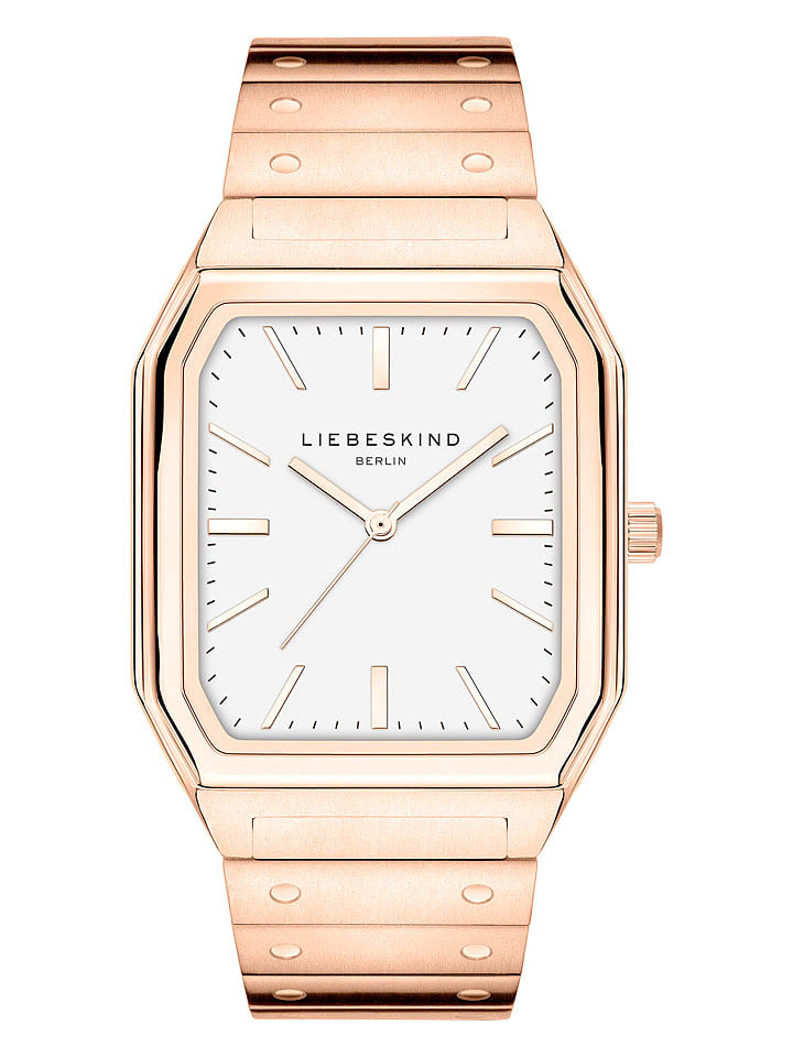 Liebeskind Zegarek kwarcowy w kolorze różowozłoto-białym rozmiar: onesize
