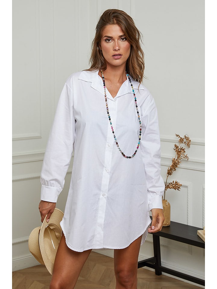 Plume Sukienka "Patsi" w kolorze białym rozmiar: S