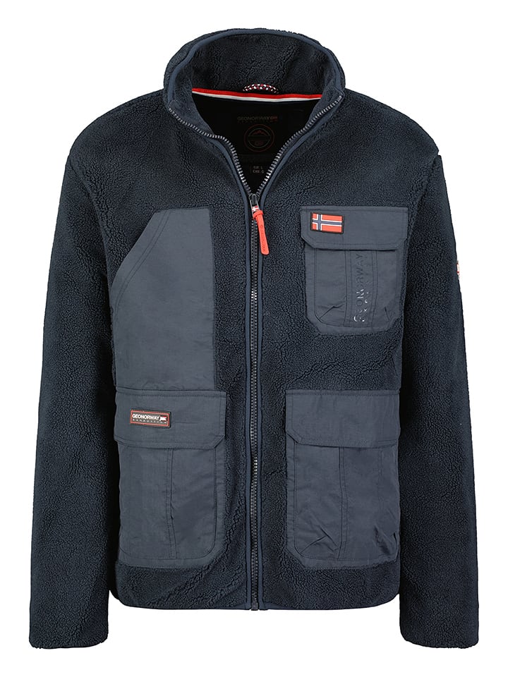 Geographical Norway Kurtka polarowa "Umare" w kolorze granatowym rozmiar: M
