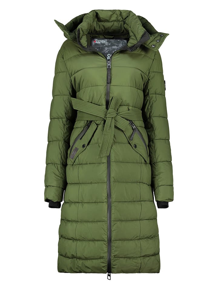 Canadian Peak Płaszcz zimowy "Cabimeak" w kolorze zielonym rozmiar: XL