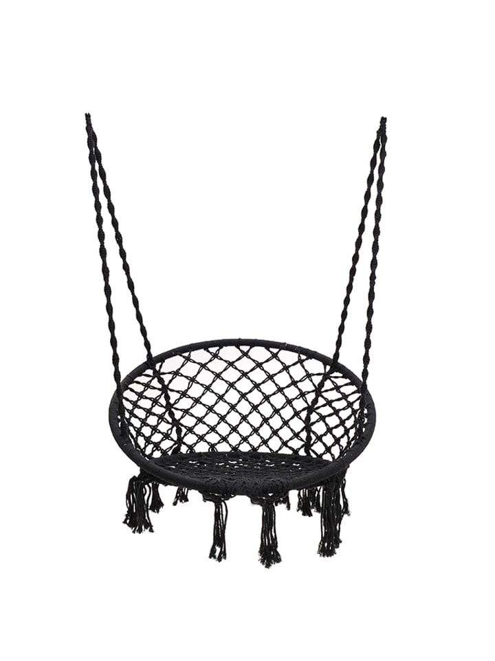 InArt Hamak w kolorze czarnym - 60 x 135 x 80 cm rozmiar: onesize