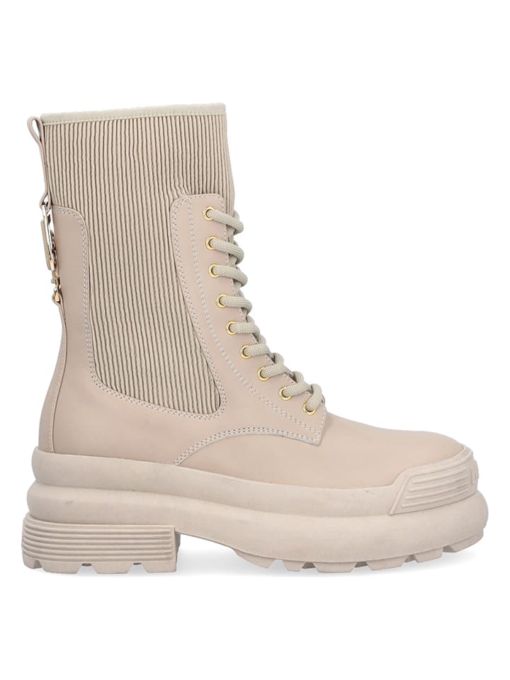 Liu Jo Skórzane botki w kolorze szarobrązowym rozmiar: 38