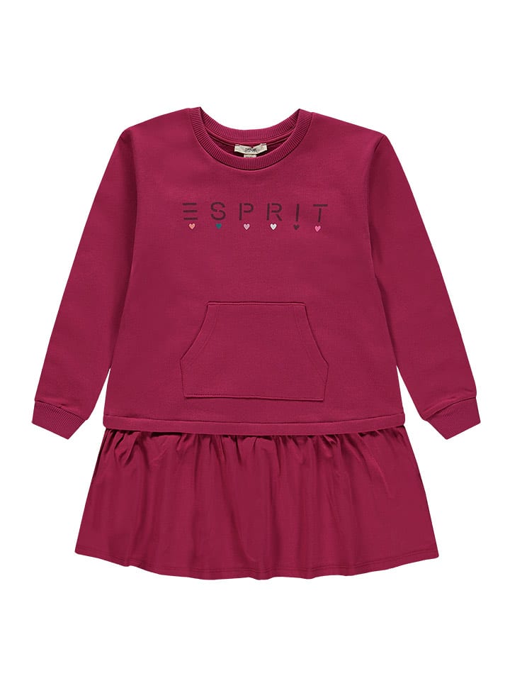 ESPRIT Sukienka w kolorze śliwkowym rozmiar: 104/110