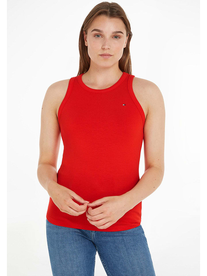 Tommy Hilfiger Top w kolorze czerwonym rozmiar: XL