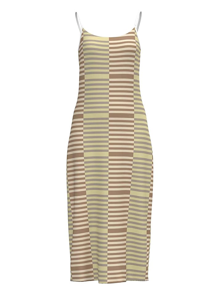 Vila Sukienka w kolorze brązowo-zielonym rozmiar: XL