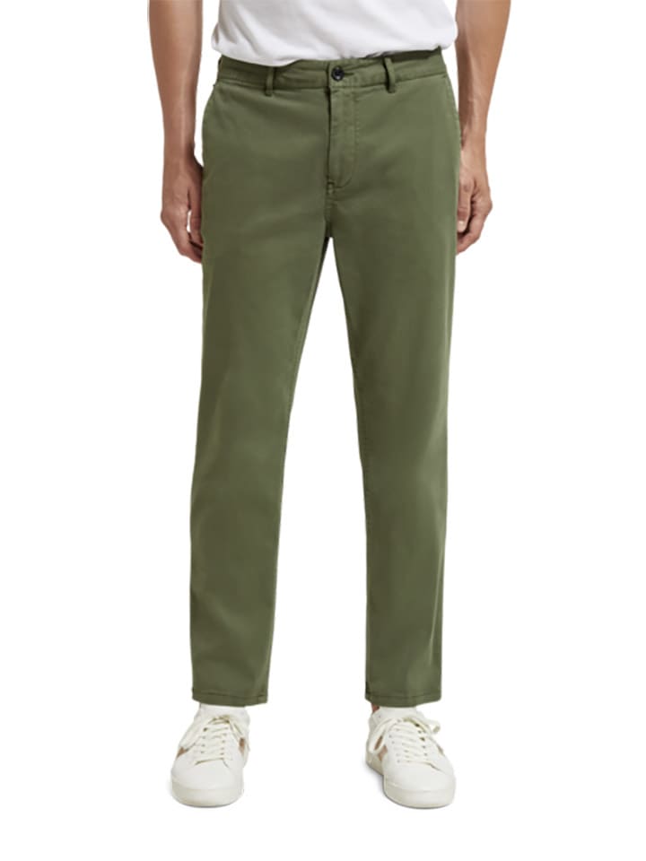 Scotch & Soda Spodnie chino w kolorze zielonym rozmiar: W32/L34