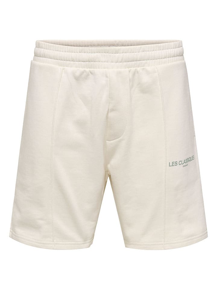 ONLY & SONS Szorty w kolorze kremowym rozmiar: S
