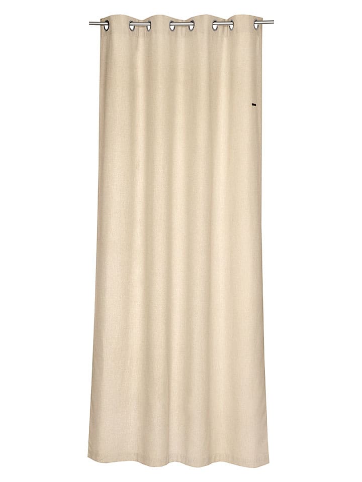 ESPRIT Zasłona "Harp" w kolorze beżowym z oczkami rozmiar: 140x250 cm