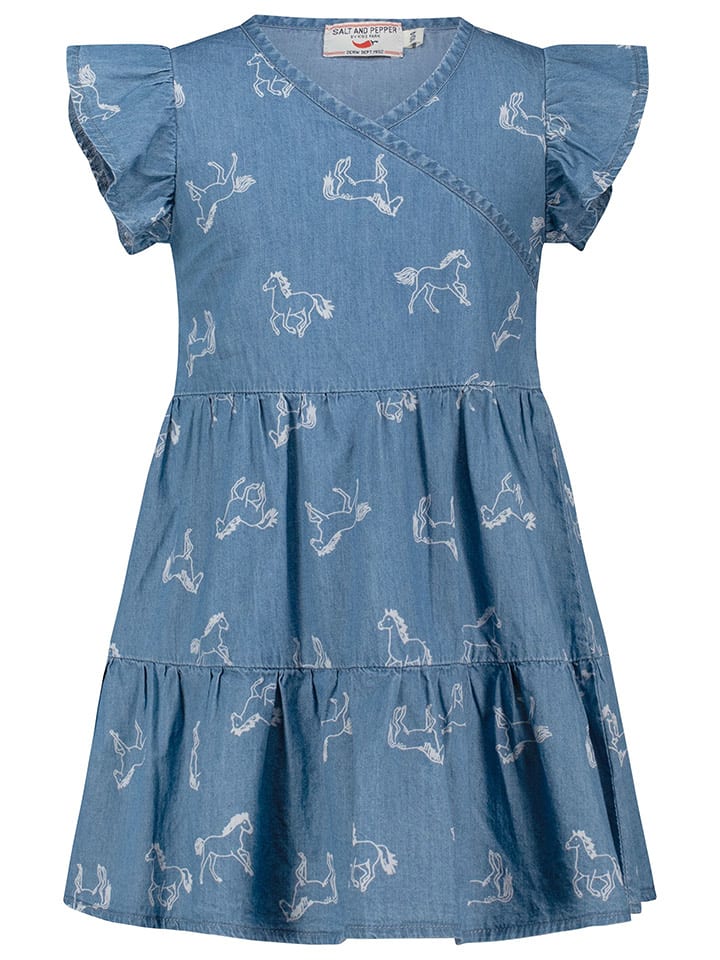 Salt and Pepper Sukienka w kolorze niebieskim rozmiar: 116/122