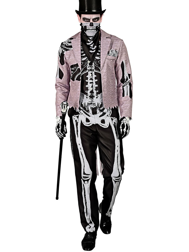 Widmann 4-częściowy kostium "Skelegroom" w kolorze szaro-czarnym rozmiar: 158