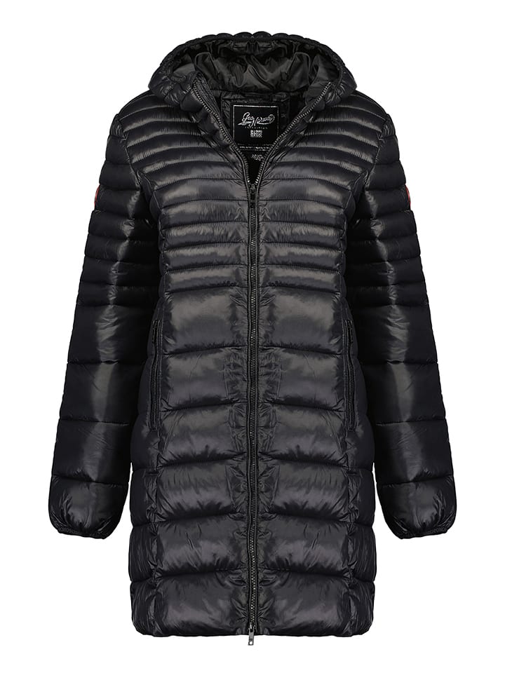 Geographical Norway Płaszcz pikowany "Bodet" w kolorze czarnym rozmiar: XL