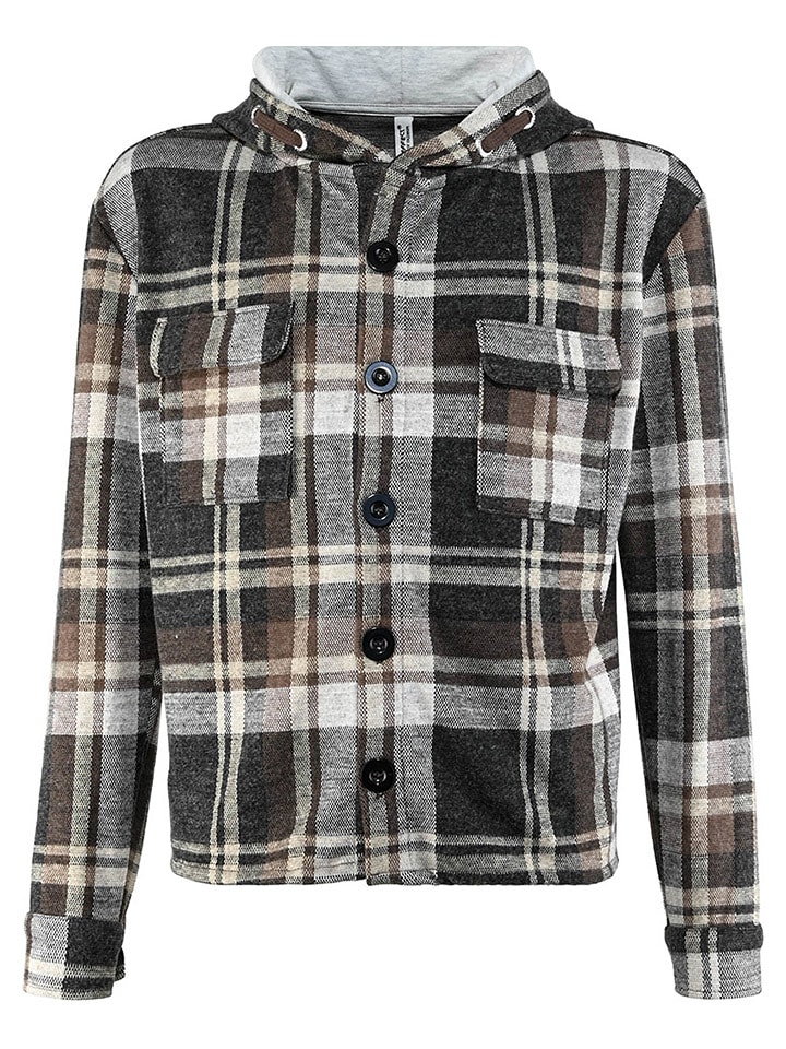 Blue Effect Kurtka koszulowa w kolorze oliwkowo-szaro-brązowym rozmiar: 140