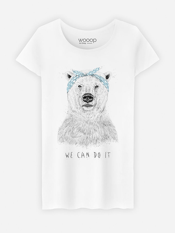 WOOOP Koszulka "We Can Do It" w kolorze białym rozmiar: XXL