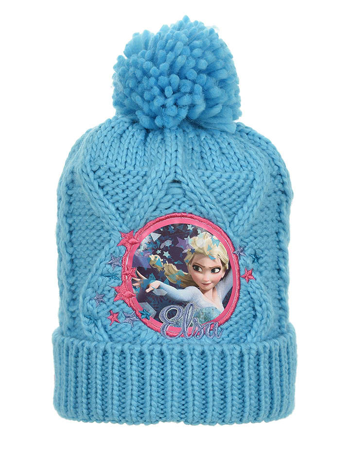 Disney Frozen Czapka "Kraina Lodu" w kolorze błękitnym rozmiar: 52 cm