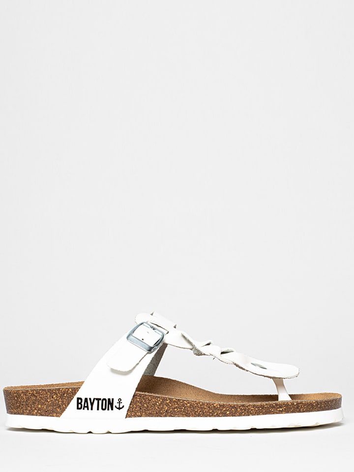 BAYTON Japonki "Huelva" w kolorze białym rozmiar: 37