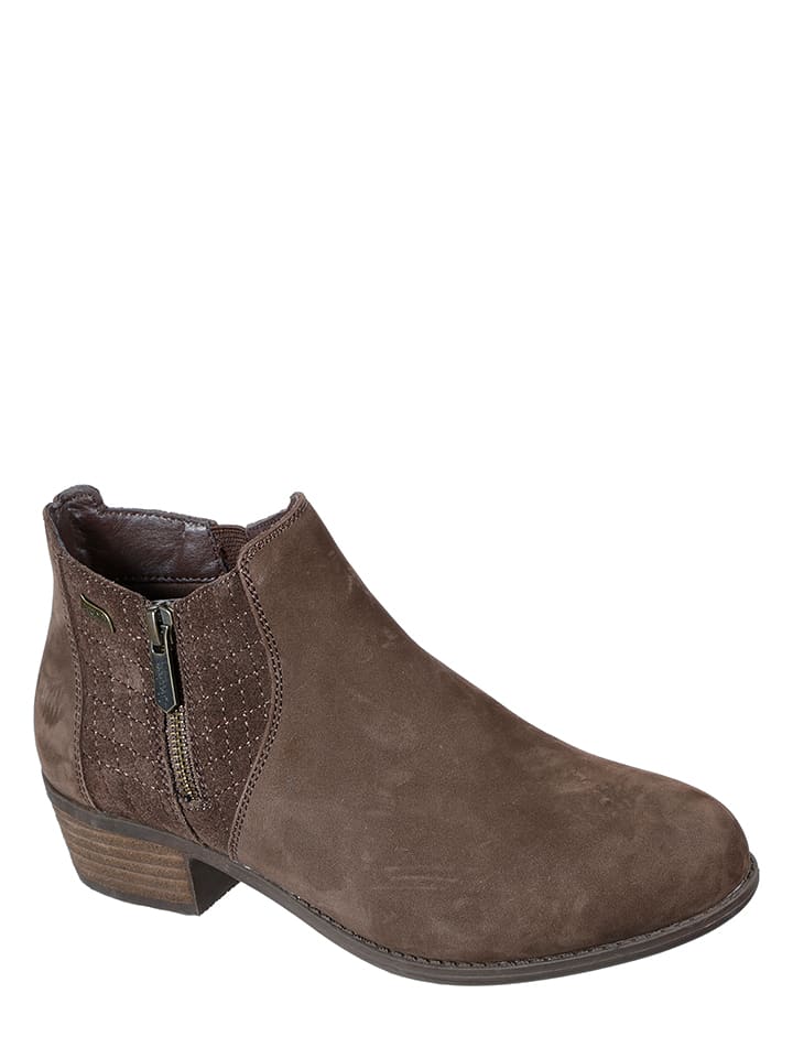 Skechers Skórzane botki "Arch Fit Lasso-Classy Charmer" w kolorze brązowym rozmiar: 36