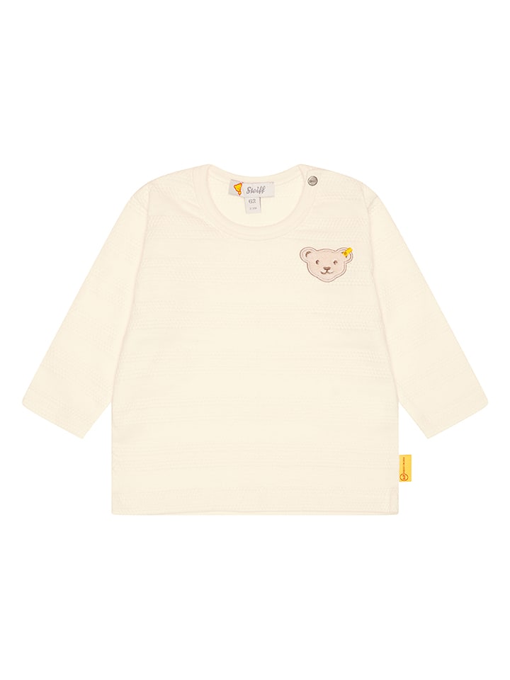 Steiff Koszulka w kolorze kremowym rozmiar: 74