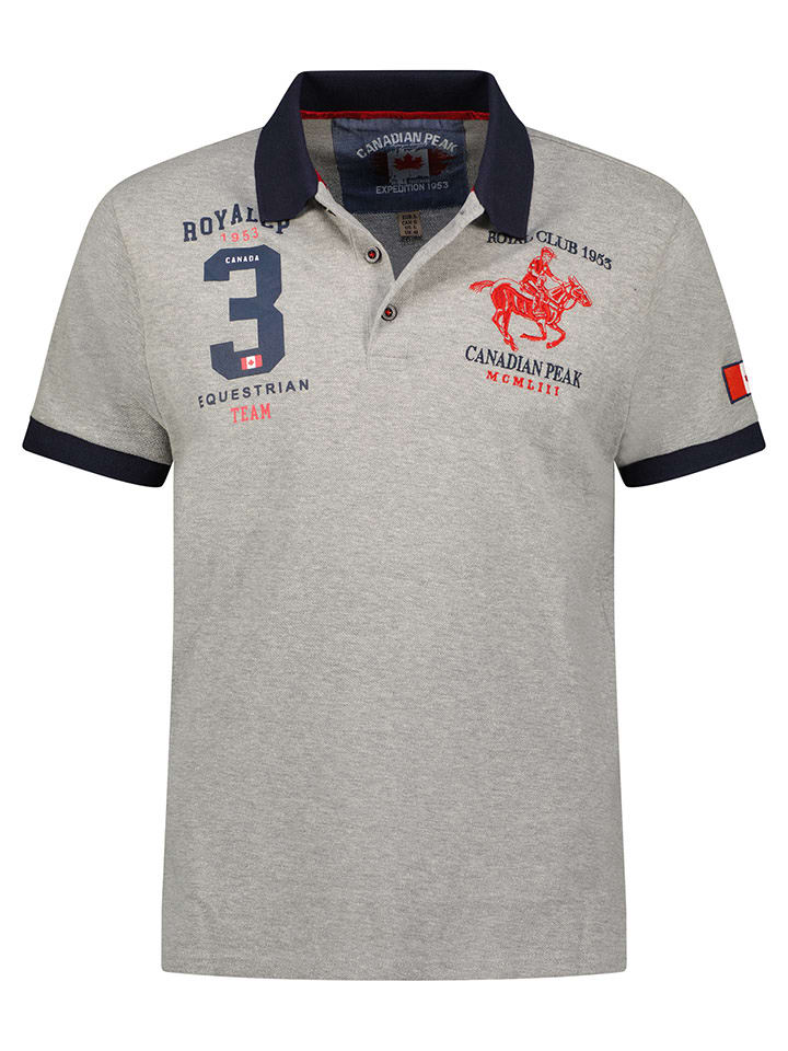 Canadian Peak Koszulka polo "Klubeak" w kolorze szarym rozmiar: XXL