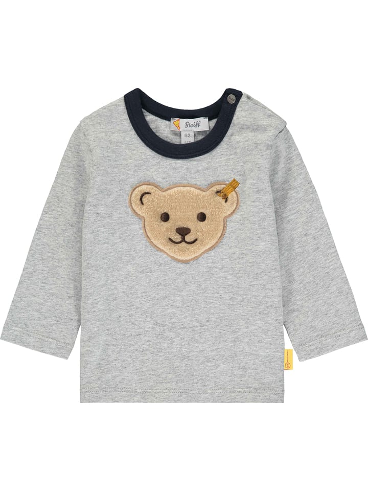 Steiff Koszulka w kolorze szarym rozmiar: 80