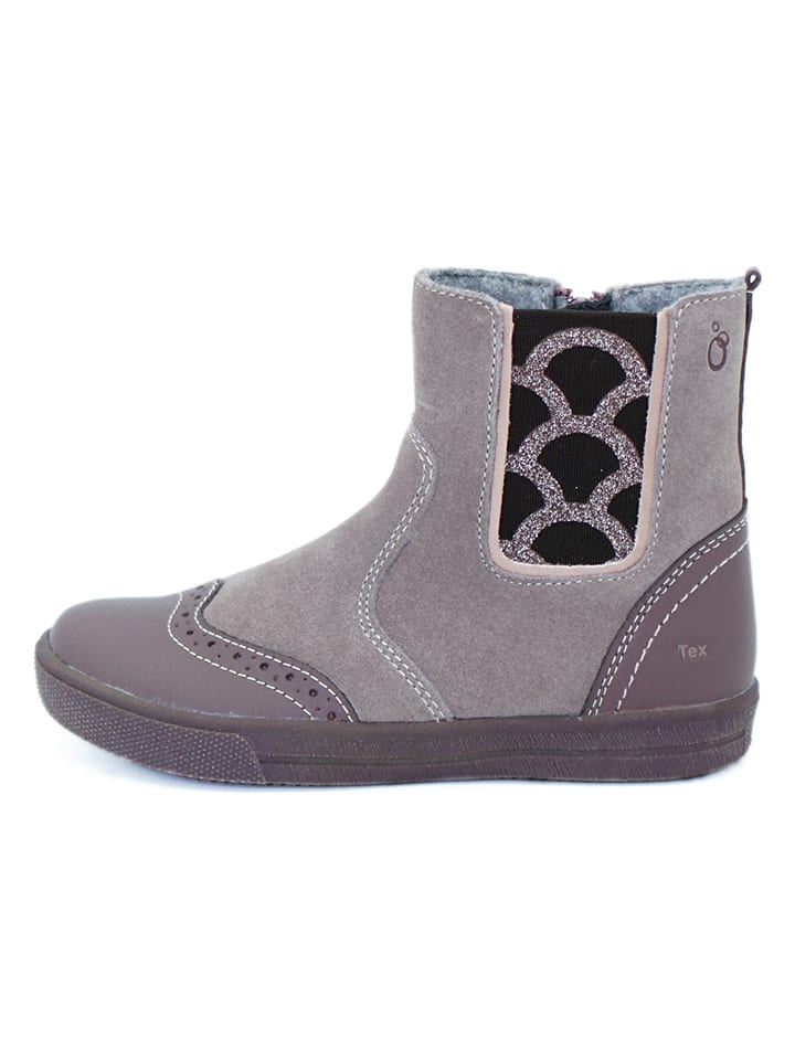 lamino Skórzane sztyblety w kolorze fiołkowym rozmiar: 28