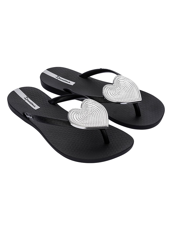 Ipanema Japonki w kolorze serbrno-czarnym rozmiar: 35/36