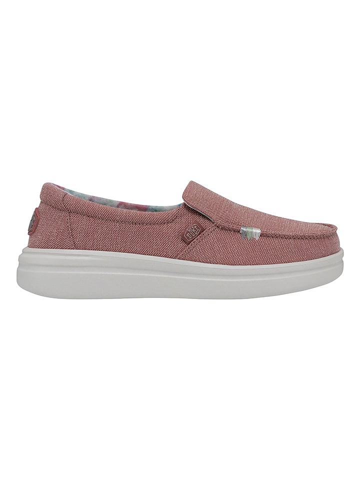 Hey Dude Slippersy "Misty Rise" w kolorze szaroróżowym rozmiar: 38