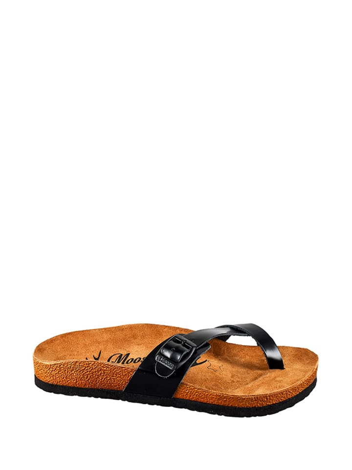 Moosefield Skórzane japonki w kolorze czarnym rozmiar: 41