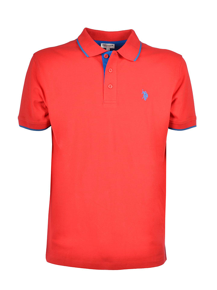 U.S. Polo Assn. Koszulka polo w kolorze czerwonym rozmiar: XL