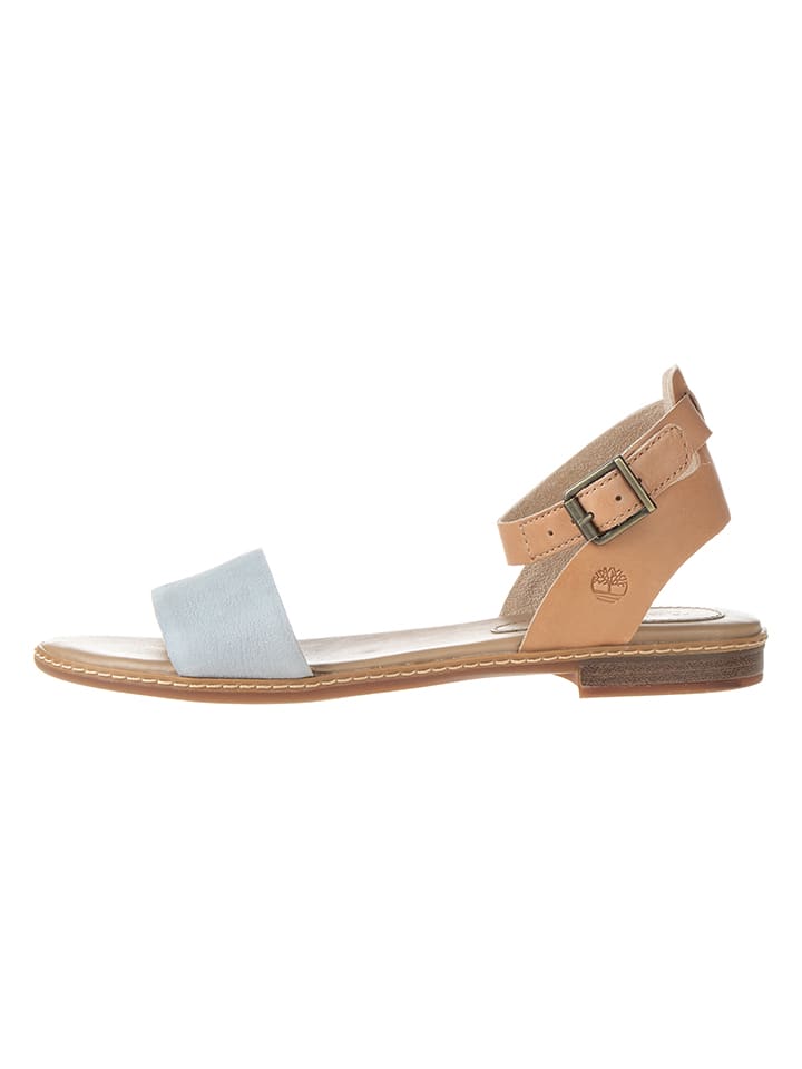 Timberland Skórzane sandały "Cherrybrook" w kolorze szaro-beżowym rozmiar: 38,5