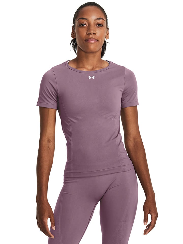 Under Armour Koszulka sportowa "Train Seamless" w kolorze lawendowym rozmiar: XL