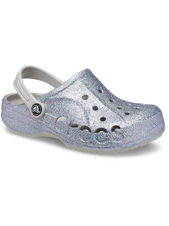 Crocs Chodaki "Baya" w kolorze srebrnym rozmiar: 28/29