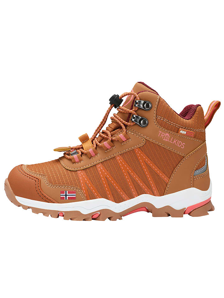 Trollkids Botki turystyczne "Trolltunga Hiker Mid" w kolorze pomarańczowym rozmiar: 38