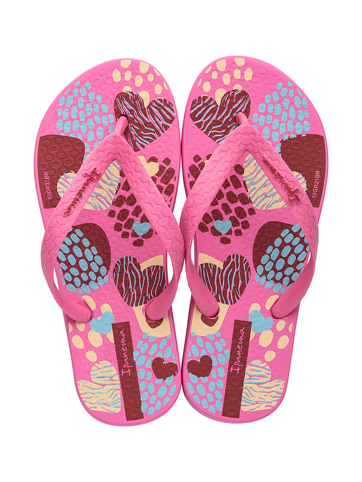 Ipanema Japonki w kolorze różowym ze wzorem rozmiar: 31/32