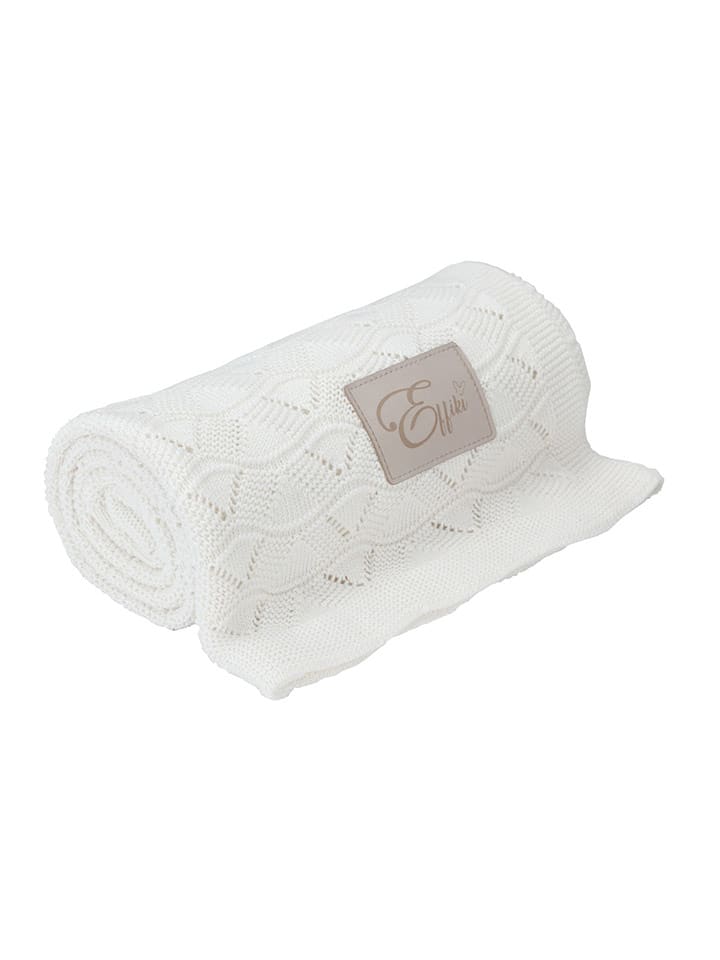 Effiki Koc w kolorze kremowym rozmiar: 75x90 cm