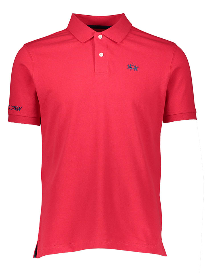 La Martina Koszulka polo w kolorze czerwonym rozmiar: L