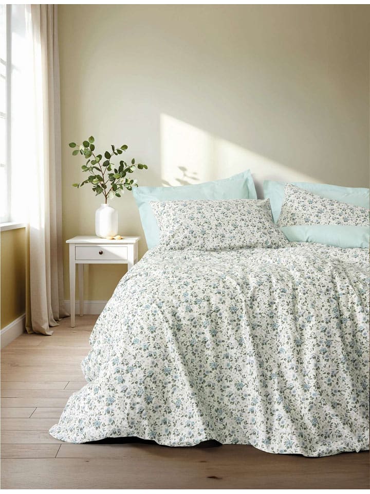 Mijolnir Komplet pościeli renforcé "Nola" w kolorze turkusowym rozmiar: 240x220 cm
