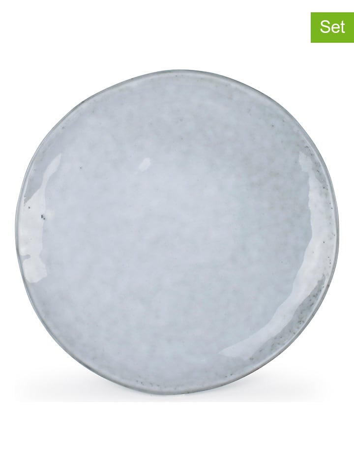 Salt and Pepper Talerzyki deserowe (4 szt.) "Artisan" w kolorze błękitnym - Ø 21 cm rozmiar: onesize