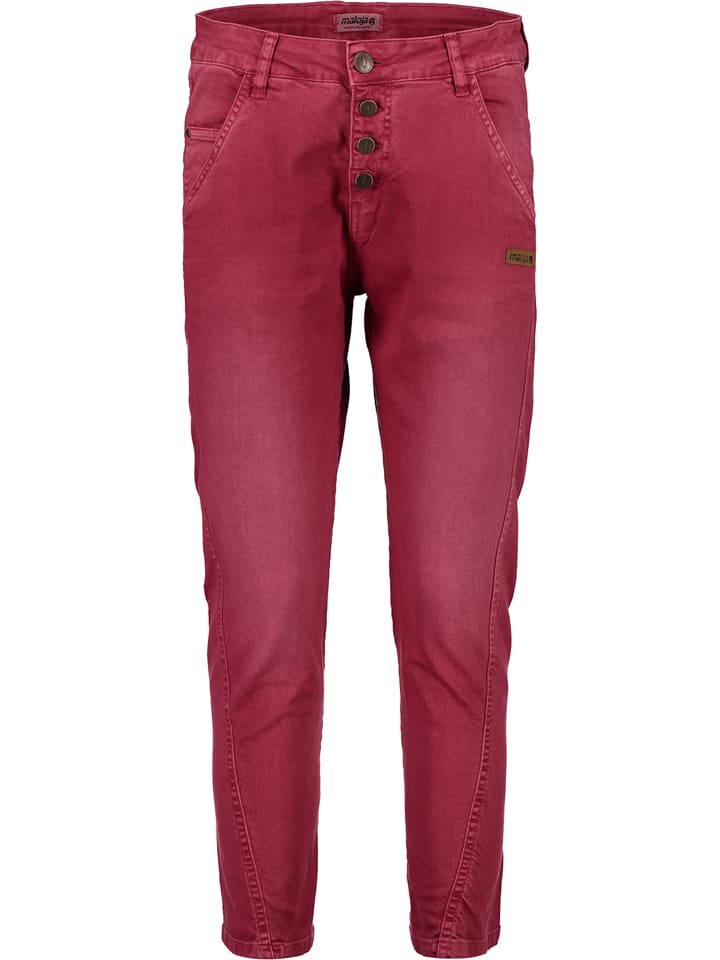 Maloja Dżinsy "Beppina" - Slim fit - w kolorze jagodowym rozmiar: 32