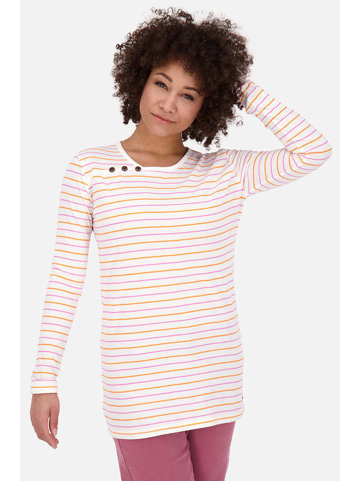 alife and kickin Koszulka "JanetAK" w kolorze biało-fioletowym rozmiar: M