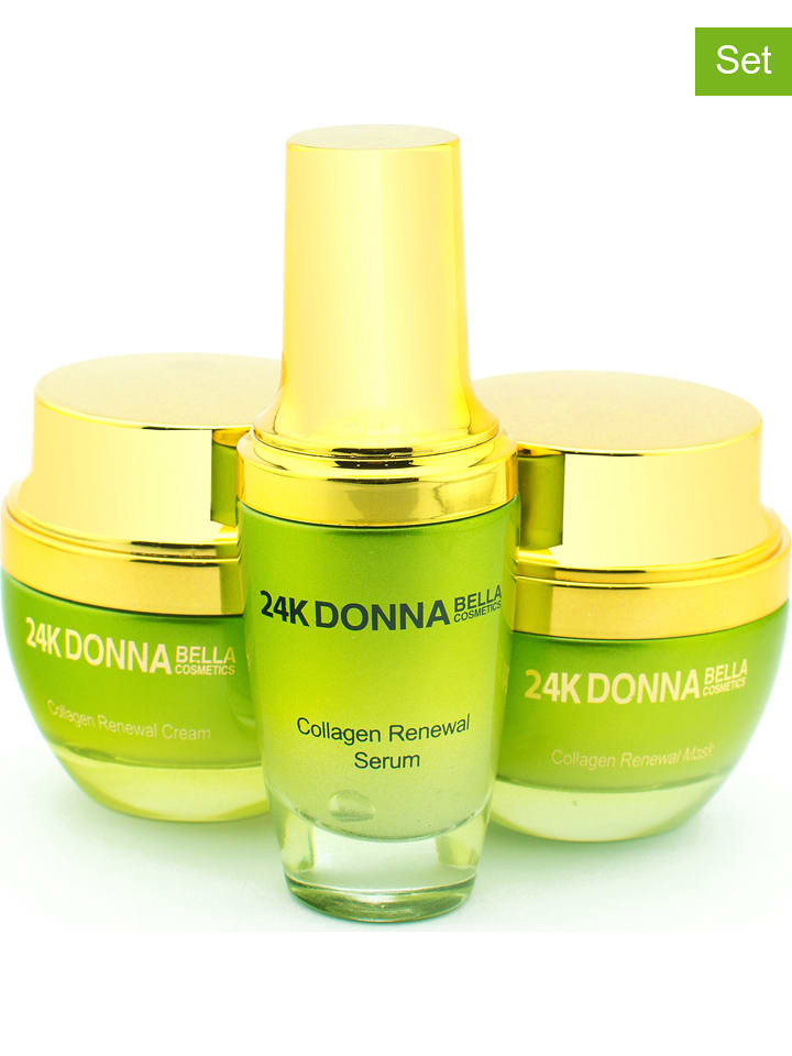Donna Bella 3-częściowy zestaw "Collagen Radiance Renewal" do pielęgnacji twarzy rozmiar: onesize