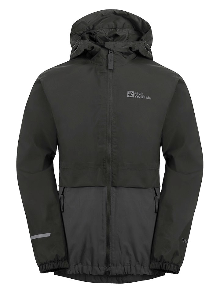 Jack Wolfskin Kurtka przeciwdeszczowa "Rainy Days" w kolorze antracytowym rozmiar: 116
